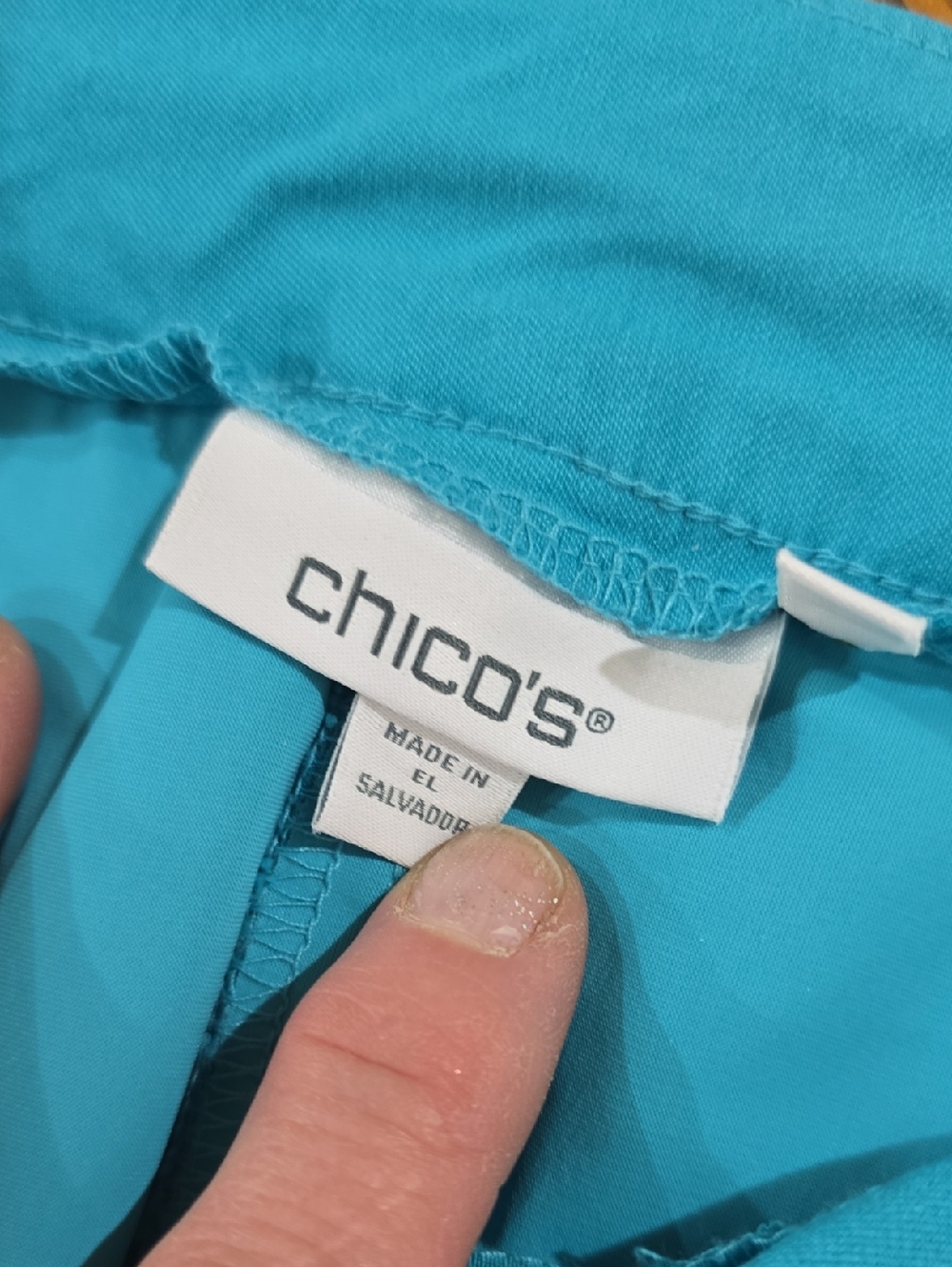 Chico's Turquoise Women's Pants - Picture 2 of 4